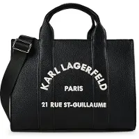 Karl Lagerfeld Borsa a mano 'Rue St-Guillaume' nero / bianco