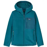 Patagonia Kid's R2 Techface Hoody Giacca in pile Bambini (XXL, turchese/blu)