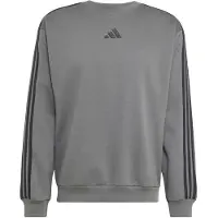 Adidas Essentials 3-Stripes Fleece Sweatshirt Maglione Uomo (L, grigio)