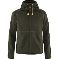 Fjällräven Övik Fleece Hoodie Giacca in pile Uomo (L, olivia)