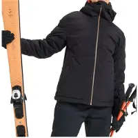 Roxy - Piumino da donna - Snowyhill Puffy Jacket True Black per Donne in Pelle - Taglia XS - Nero