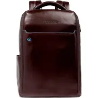 Piquadro Blue Square Zaino da giorno Vera Pelle 29 cm Vano porta PC marrone