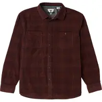 Vissla - Camicia in velluto a coste - Rails Cord Eco LS Shirt Brick per Uomo in Cotone - Taglia M - Bordeaux