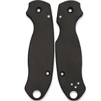 Flytanium Spyderco Para 3 Classic Scales FLY0569B Black Titanium, guancette