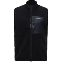 Peak Performance Naturerush Pile Vest Gilet in pile Uomo (L, nero)