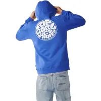 Rip Curl Wetsuit Icon Hood Felpa con cappuccio Uomo (L, blu)