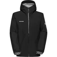Mammut - Giacca da trekking impermeabile in GORE-TEX ePE - Crater Light HS Hooded Jacket Men Black per Uomo - Taglia XL - Nero