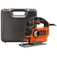 Black & Decker Seghetto alternativo e pendolare KS801SK-QS, tecnologia Autoselect, impugnatura in gomma antivibrazione