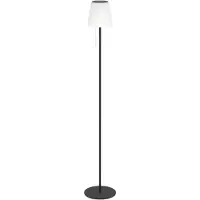 Eglo Lampada da terrazza a LED solare Scordiano-L, nera, altezza 120 cm