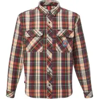 Element - Camicia in flanella di cotone - MxE Flanel Shirt Flame Huecoplaid in Cotone - Taglia M - Marrone