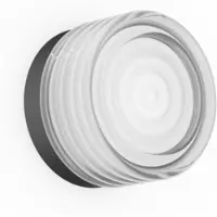 Wever & Ducre Applique a LED Hajo nero/trasparente, temperatura di colore 2700K