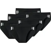 Schiesser Slip nero / bianco