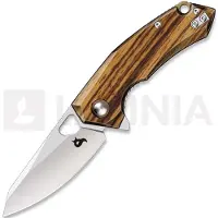 Black Fox Coltello pieghevole The Corner - Satin - Zebra Wood