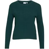 Vila Vicomfy Scollo Rotondo Pullover A Maglia