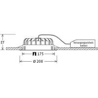 LTS Apparecchio LED integrato con convertitore - Apparecchio LED non sostituibile VTFM 10.1540 weiss