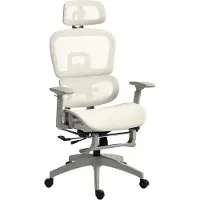 HOMCOM Sedia da ufficio con funzione di oscillazione, funzione reclinabile, ergonomica e regolabile in altezza