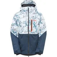 Picture Organic Clothing - Giacca da sci impermeabile e traspirante - Zoya Jkt Shrub Print in Pelle - Taglia L - Blu