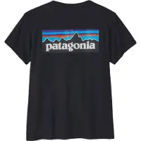 Patagonia Women's P-6 Logo Responsibili-Tee T-shirt Donna (XXL, nero)