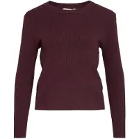 Vila Vicomfy Scollo Rotondo Pullover A Maglia