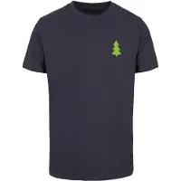 Merchcode Maglietta 'Christmas Vibes' navy / verde chiaro / rosso