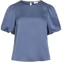 Vila Viellette Round Neck Top A Maniche Corte