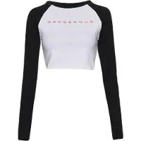 Dangerous DNGRS Top A Maniche Lunghe Bold