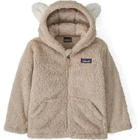 Patagonia Kid's Furry Friends Hoody Giacca in pile Bambini (12-18 Months, grigio)