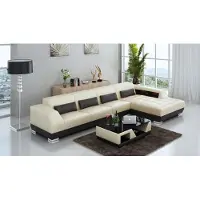 AEA Ledersofa Ecksofa + USB Garnitur Wohnlandschaft Polster L-Form Couch Sofa G8024C