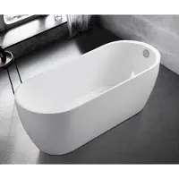 Xl Moebel Gmbh Vasca da bagno Vasca da bagno acrilica bianca Vasca da bagno autoportante Contemporanea