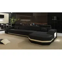 AEA Design Ecksofa mit USB Couch Polster Eck Garnitur Ledersofa Ecke Wohnlandschaft