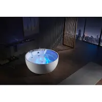 AEA Vasca rotonda Vasche idromassaggio Vasca idromassaggio a LED Massaggio Design Benessere