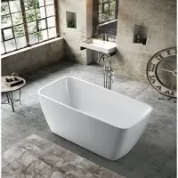 AEA Badewanne Badezimmer Acryl Wanne Weiß Standbadewanne Zeitgenössisch