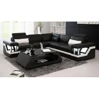AEA Divani in pelle, imbottiti, con sedute ampie, angolari, design moderno