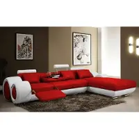 AEA Ecksofa Wohnlandschaft Couch Ledersofa mit USB Sofa Polster Garnitur Ecke BERLIN