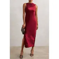 Reiss Back Detail Midi Dress Red Taglia: 18 | Abiti Midi Outlet | Donna | Rosso
