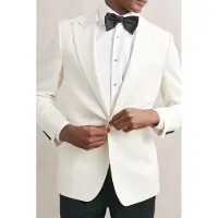 Reiss Sb 1b Peak Texture Blazer Ivory Taglia: 44 | Blazers Outlet | Uomo | Bianco