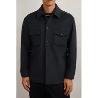 Reiss Ls Herringbone Twin Pocket Overshirt Navy Taglia: XL | Camicie Casual Outlet | Uomo | Blu