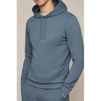 Reiss Ls Interlock Hoody Airforce Blue Taglia: XS | Felpe con cappuccio Outlet | Uomo | Blu