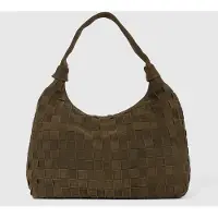 Núnoo Big Dandy Braided Suede Dusty Olive Taglia: OS | Borse a mano Outlet | Unisex | Verde