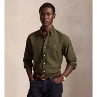 Ralph Lauren per uomo. 710805564520 Camicia oxford tinta Custom Fit verde (S), Casual, Cotone, Manica lunga