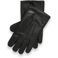 Ralph Lauren per uomo. 449959451001 Guanti in pelle touchscreen neri (M), Nero, Casual, Classico