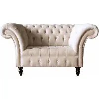 AEA Couch Polster Sofa Textil Chesterfield Couchen 1,5 Sitzer Einsitzer Rosa