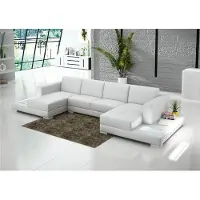 AEA Divano, poltrone e divani per il soggiorno, realizzati in pelle, imbottiti, angolari, a forma di "U"