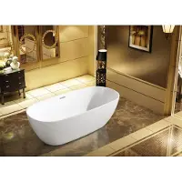AEA Vasca da bagno autoportante Bagno Vasca da bagno acrilica autoportante bianca
