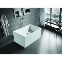 Xl Moebel Gmbh Vasca da bagno piccola 110x75 Quando il bagno Vasca da bagno acrilica Bianco Vasche da bagno