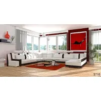 AEA Garnitur U-Form Sofa Couch Polster Garnitur Wohnlandschaft Design Ecksofa Leder