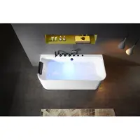 Xl Moebel Gmbh Vasca idromassaggio acrilica per interni Home Spa Bianco