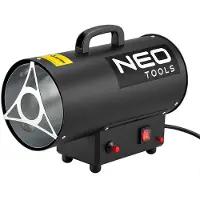Neo Tools : Riscaldatore a gas da 15 kW, ventilatore per riscaldamento a gas, sistema piezoelettrico, riduttore di pressione, grado di protezione IPX4