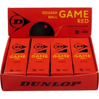 Dunlop Palline Da Squash Game Box Single Red Dot