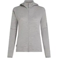 Icebreaker Women's Merino 360 Realfleece Elemental L/S Zip Giacca di merino Donna (XS, grigio)